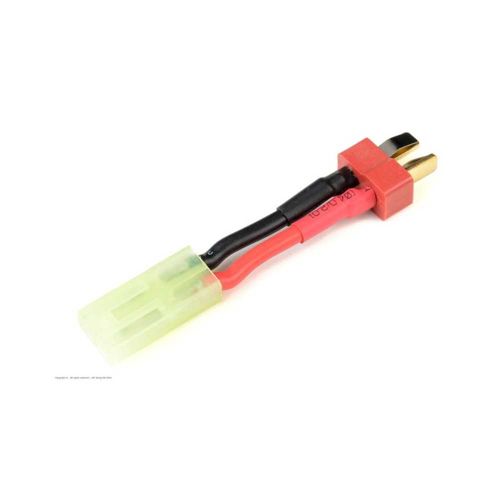 Revtec - Power Adapter Lead - Deans Socket Mini Tamiya Plug - 16AWG Silicone Wire - 1 pc GF-1301-007