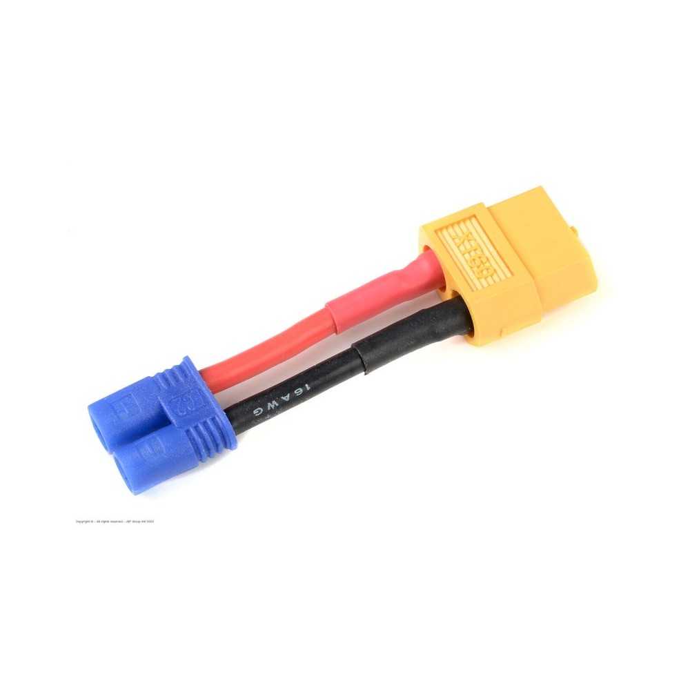 Revtec - Power Adapter Lead - EC-2 Plug XT-60 Socket - 14AWG Silicone Wire - 1 pc GF-1301-094