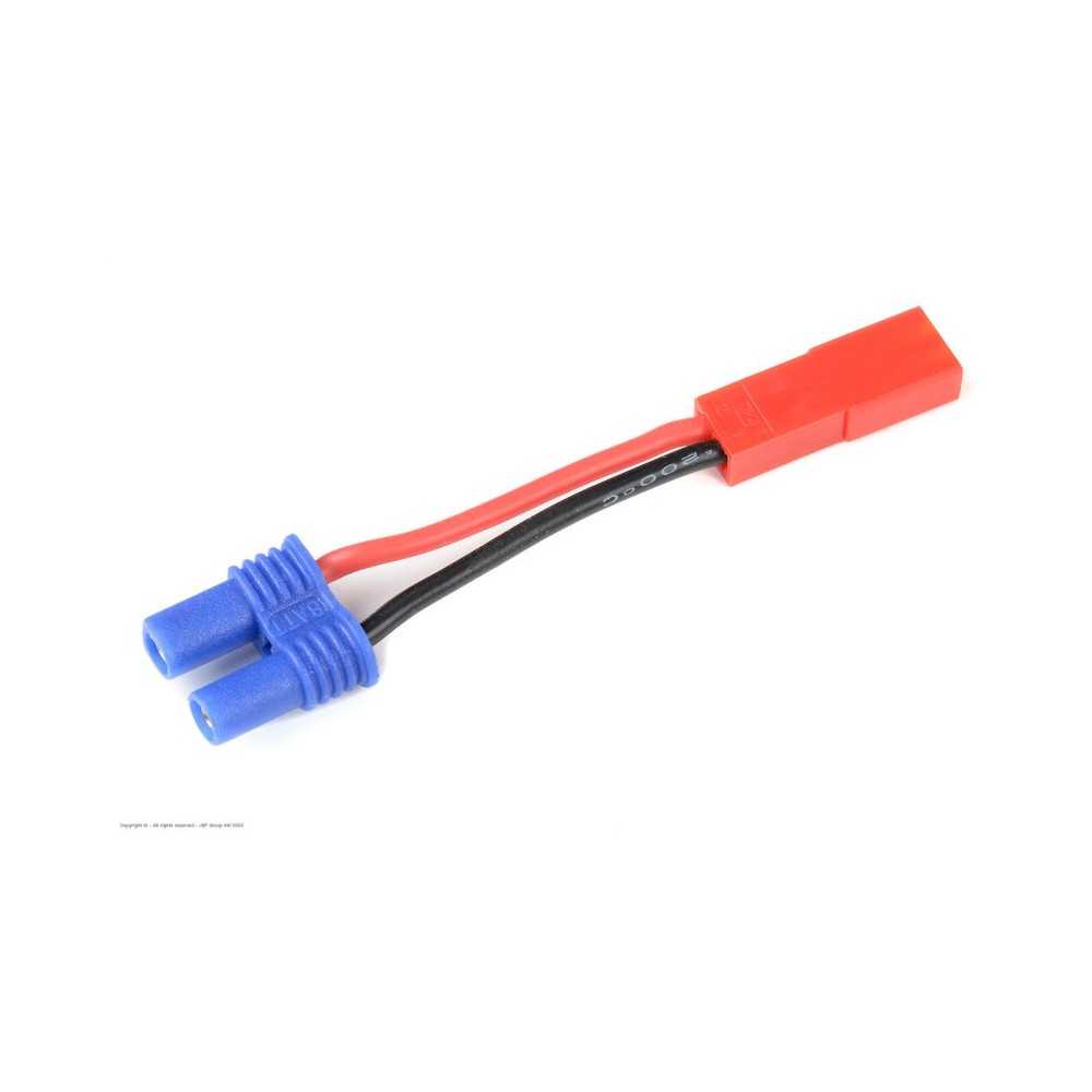 Revtec - Power Adapter Lead - EC-2 Socket BEC Plug - 20AWG Silicone Wire - 1 pc GF-1301-097