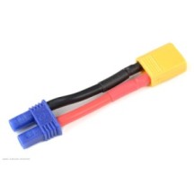 Revtec - Power Adapter Lead - EC-2 Socket XT-30 Plug - 14AWG Silicone Wire - 1 pc GF-1301-098