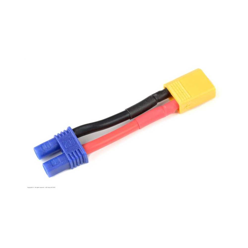 Revtec - Power Adapter Lead - EC-2 Socket XT-30 Plug - 14AWG Silicone Wire - 1 pc GF-1301-098