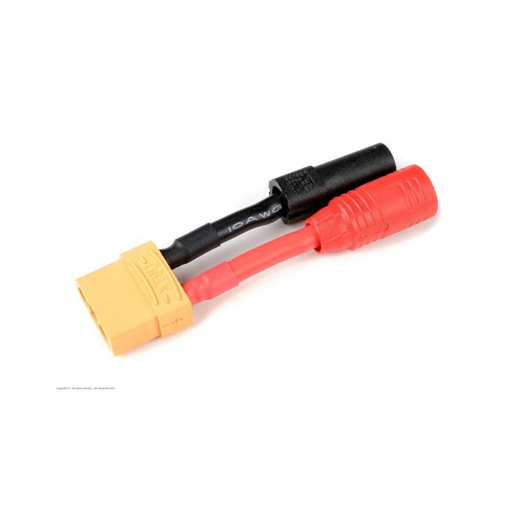 Revtec - Power Adapter Lead - XT-90 Socket AS-150 + XT-150 Plugs - 10AWG Silicone Wire - 1 pc GF-1301-148