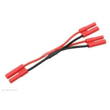 Revtec - Power Y-Lead - Parallel - 4.0mm Gold Connector - 14AWG Silicone Wire - 12cm - 1 pc GF-1320-121