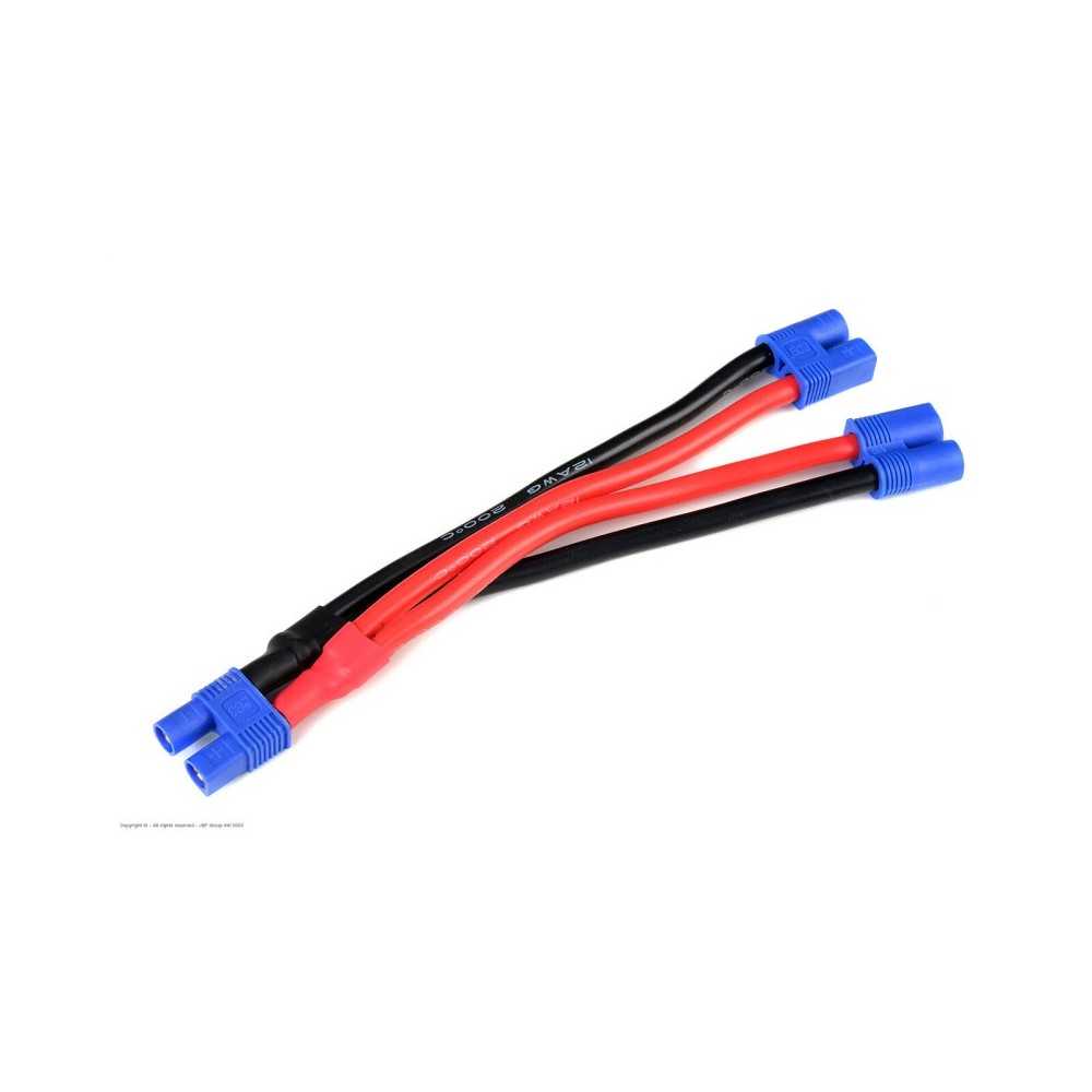Revtec - Power Y-Lead - Parallel - EC-3 - 12AWG Silicone Wire - 12cm - 1 pc GF-1321-171