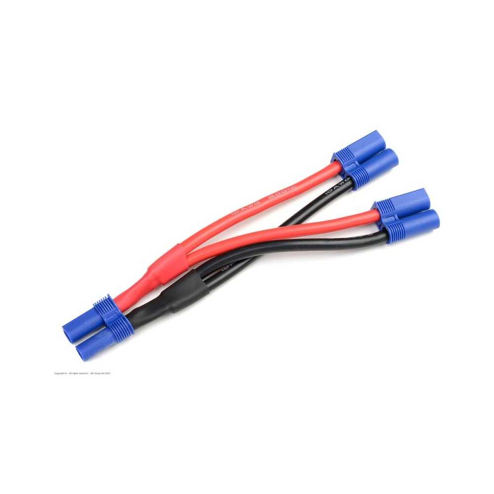 Revtec - Power Y-Lead - Parallel - EC-5 - 10AWG Silicone Wire - 12cm - 1 pc GF-1321-161