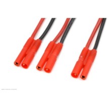 Revtec - Power Y-Lead - Serial - 2mm Gold Connector - 20AWG Silicone Wire - 12cm - 1 pc GF-1320-110
