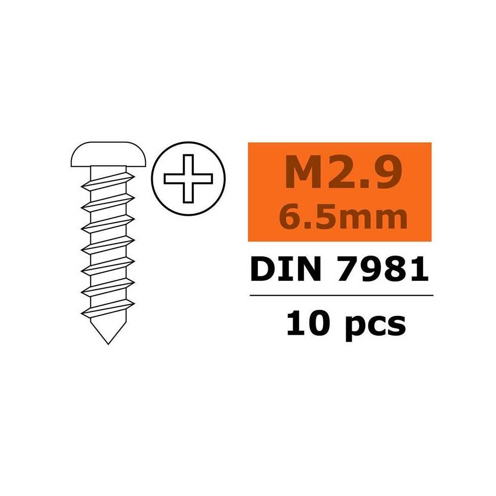 Revtec - Self-tapping Pan Head Screw - 2 9X6 5mm - Galvanized Steel - 10 pcs GF-0175-001 Revtec - Self-tapping Pan Head Screw - 2 9X6 5mm - Galvanized Steel - 10 pcs GF-0175-001