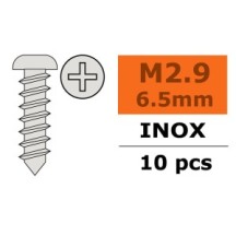 Revtec - Self-tapping Pan Head Screw - 2 9X6 5mm - Inox - 10 pcs GF-0275-001