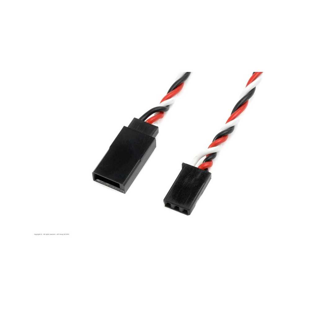 Revtec - Servo Extension Lead - Twisted - Futaba - 22AWG / 60 Strands - 60cm - 1 pc GF-1110-013 Revtec - Servo Extension Lead - Twisted - Futaba - 22AWG / 60 Strands - 60cm - 1 pc GF-1110-013