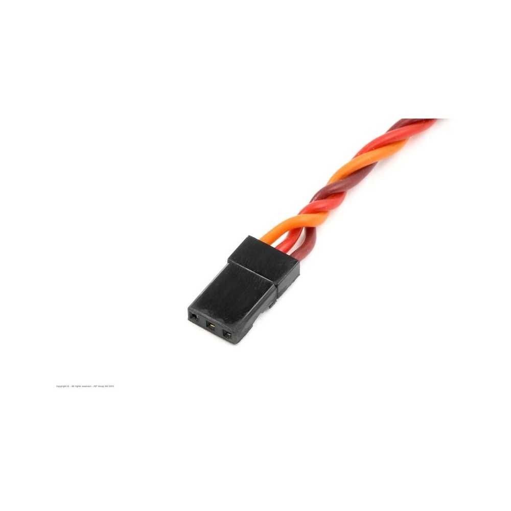 Revtec - Servo Lead - Twisted - JR/Hitec - Male - 22AWG / 60 Strands - 30cm - 1 pc GF-1111-001 Revtec - Servo Lead - Twisted - JR/Hitec - Male - 22AWG / 60 Strands - 30cm - 1 pc GF-1111-001