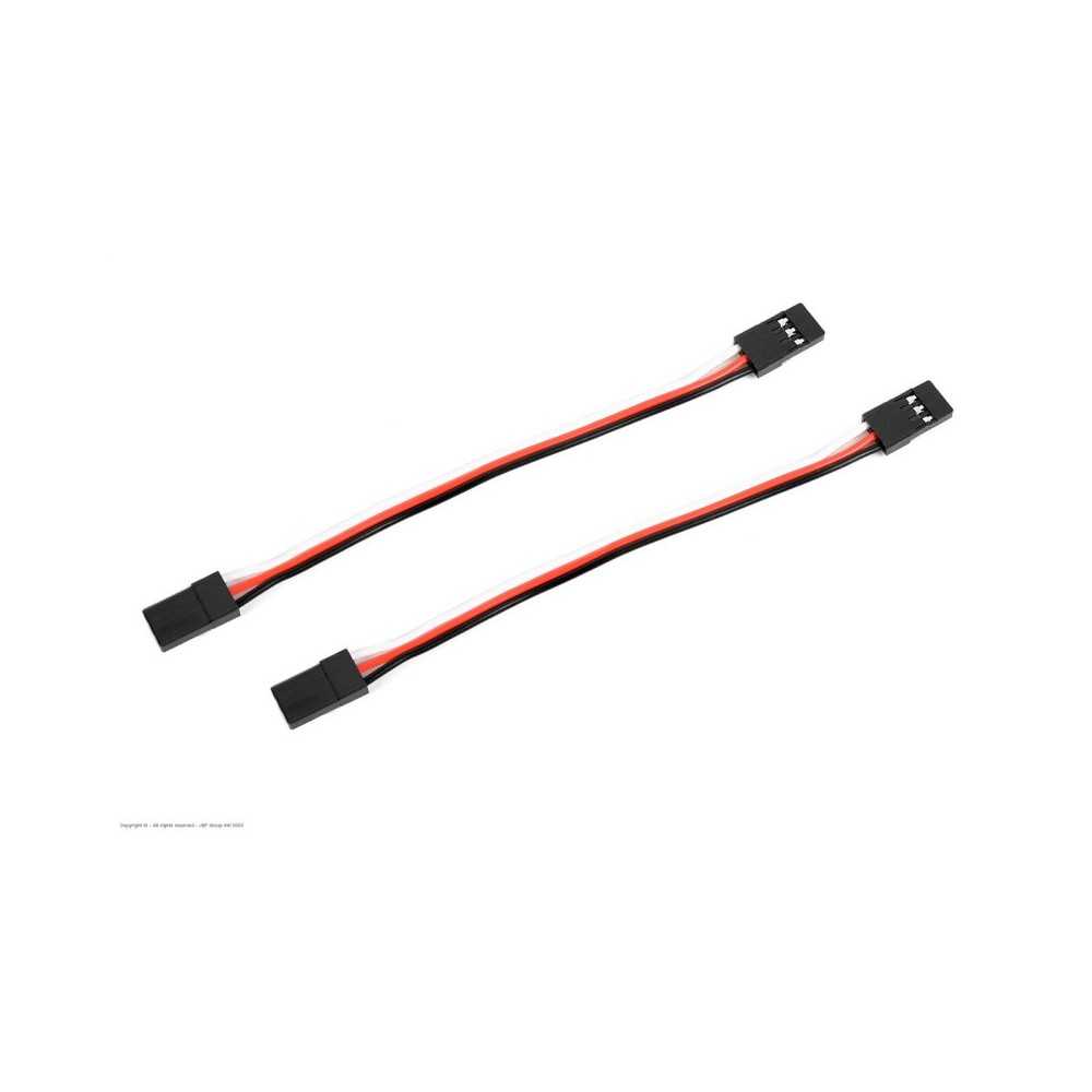 Revtec - Servo Patch Lead - Universal Plug - 10 cm - 2 pcs GF-1141-001 Revtec - Servo Patch Lead - Universal Plug - 10 cm - 2 pcs GF-1141-001