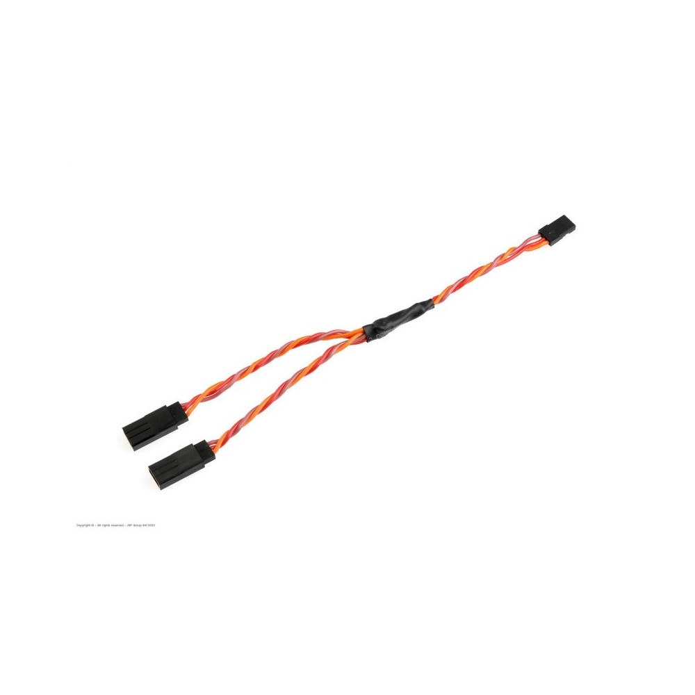 Revtec - Servo Y-Lead - HD Silicone Twisted - JR/Hitec - 22AWG / 60 Strands - 15cm - 1 pc GF-1121-020