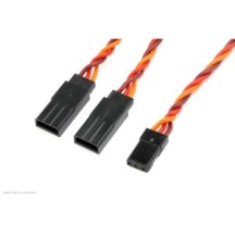 Revtec - Servo Y-Lead - HD Silicone Twisted - JR/Hitec - 22AWG / 60 Strands - 30cm - 1 pc GF-1121-021