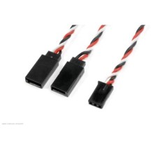 Revtec - Servo Y-Lead - Twisted - Futaba - 22AWG / 60 Strands - 15cm - 1 pc GF-1110-020