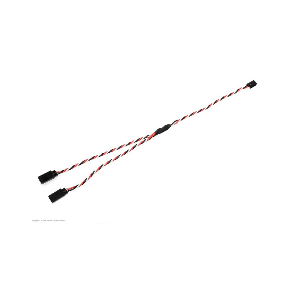 Revtec - Servo Y-Lead - Twisted - Futaba - 22AWG / 60 Strands - 30cm - 1 pc GF-1110-021 Revtec - Servo Y-Lead - Twisted - Futaba - 22AWG / 60 Strands - 30cm - 1 pc GF-1110-021