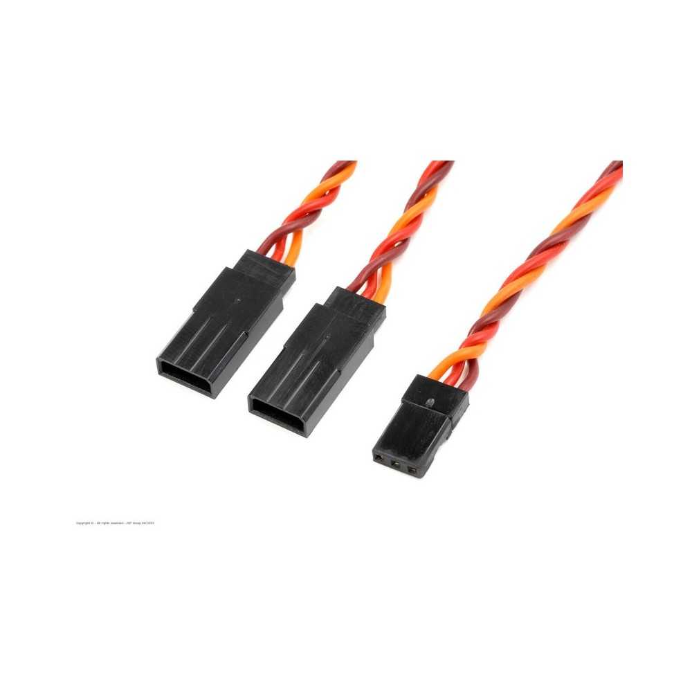 Revtec - Servo Y-Lead - Twisted - JR/Hitec - 22AWG / 60 Strands - 15cm - 1 pc GF-1111-020 Revtec - Servo Y-Lead - Twisted - JR/Hitec - 22AWG / 60 Strands - 15cm - 1 pc GF-1111-020