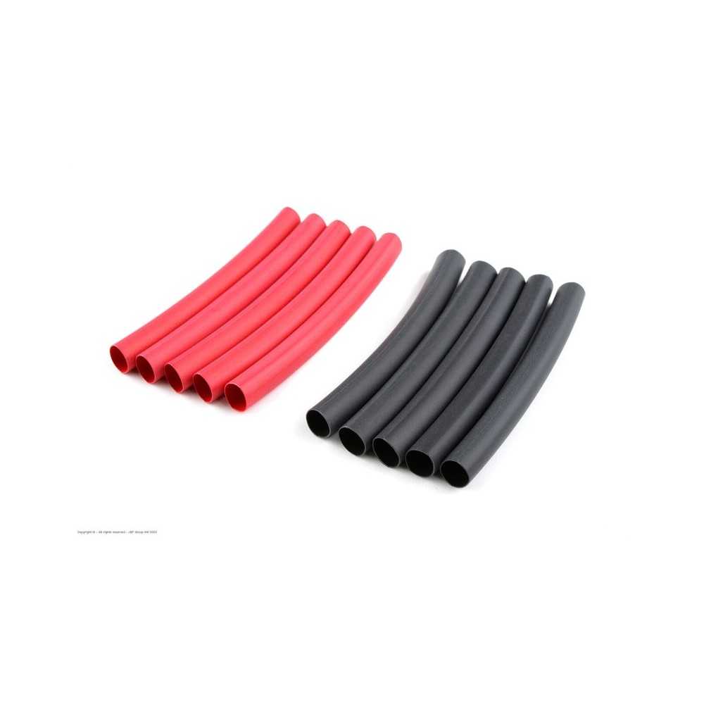 Revtec - Shrink Tubing - 6.4mm - Red + Black - 10 pcs GF-1460-004 Revtec - Shrink Tubing - 6.4mm - Red + Black - 10 pcs GF-1460-004