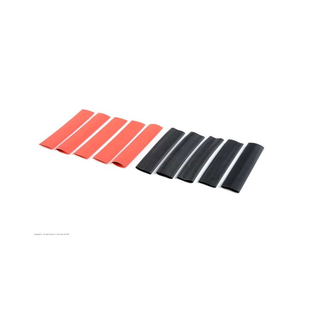 Revtec - Shrink Tubing - 9.5mm - Red + Black - 10 pcs GF-1460-005 Revtec - Shrink Tubing - 9.5mm - Red + Black - 10 pcs GF-1460-005