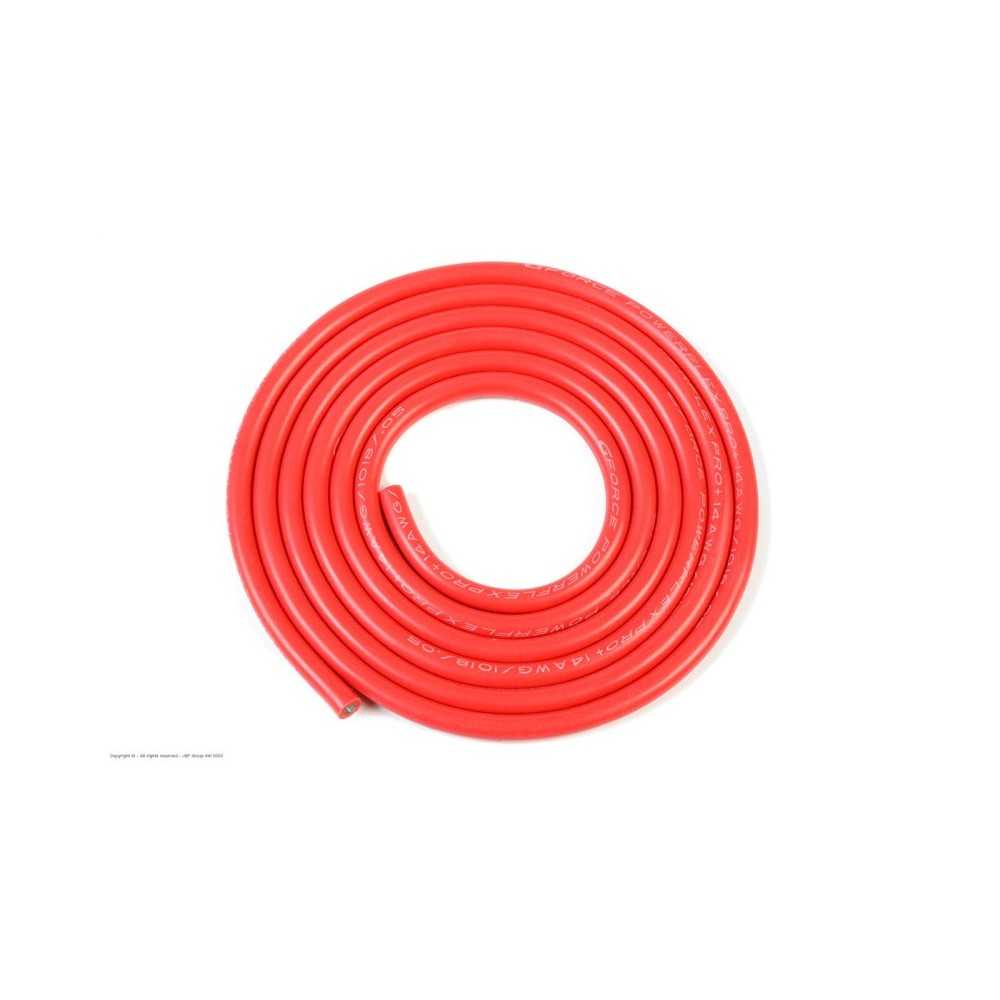 Revtec - Silicone Wire - Powerflex PRO+ - Red - 14AWG - 1018/0.05 Strands - OD 3.5mm - 1m GF-1341-040