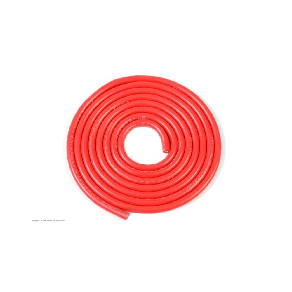 Revtec - Silicone Wire - Powerflex PRO+ - Red - 16AWG - 643/0.05 Strands - OD 3.0mm - 1m GF-1341-050