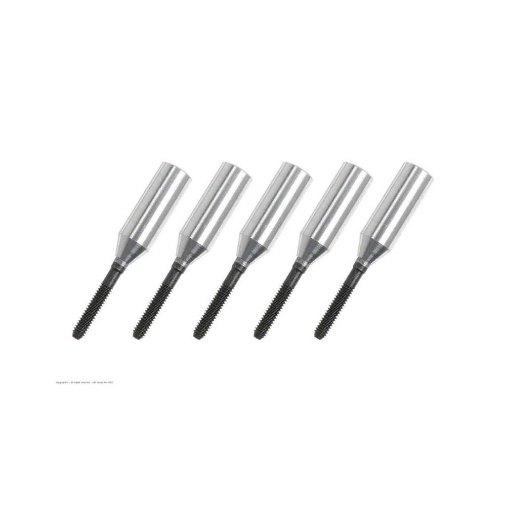 Revtec - Threaded Coupler - M2 - Outer - Carbon Tube Dia. 4mm - 5 pcs GF-2103-003 Revtec - Threaded Coupler - M2 - Outer - Carbon Tube Dia. 4mm - 5 pcs GF-2103-003
