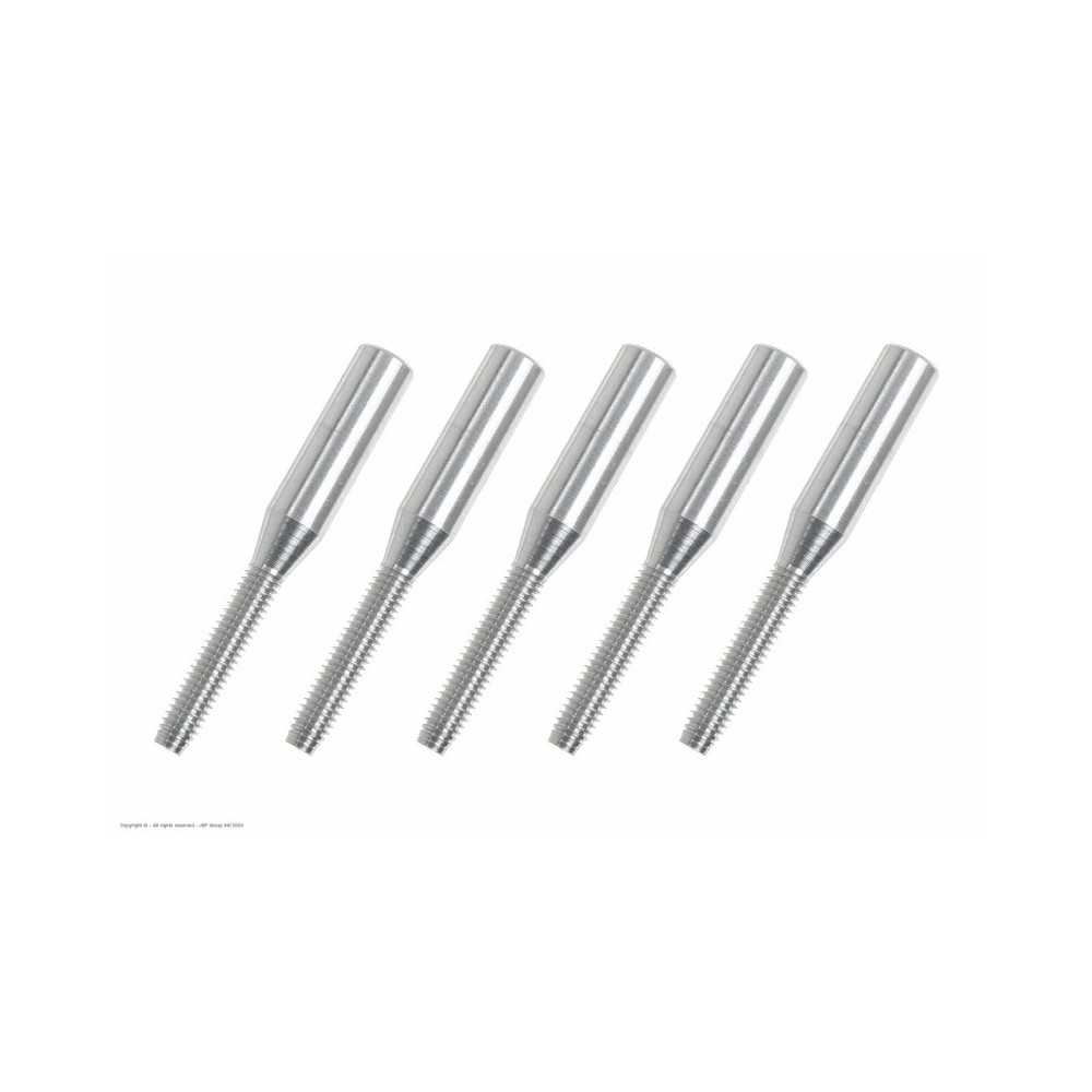 Revtec - Threaded Coupler - M2.5 - Outer - Carbon Tube Dia. 3mm - 5 pcs GF-2103-002 Revtec - Threaded Coupler - M2.5 - Outer - Carbon Tube Dia. 3mm - 5 pcs GF-2103-002