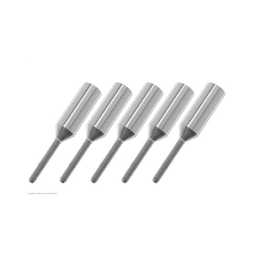 Revtec - Threaded Coupler - M2.5 - Outer - Carbon Tube Dia. 6mm - 5 pcs GF-2103-010 Revtec - Threaded Coupler - M2.5 - Outer - Carbon Tube Dia. 6mm - 5 pcs GF-2103-010