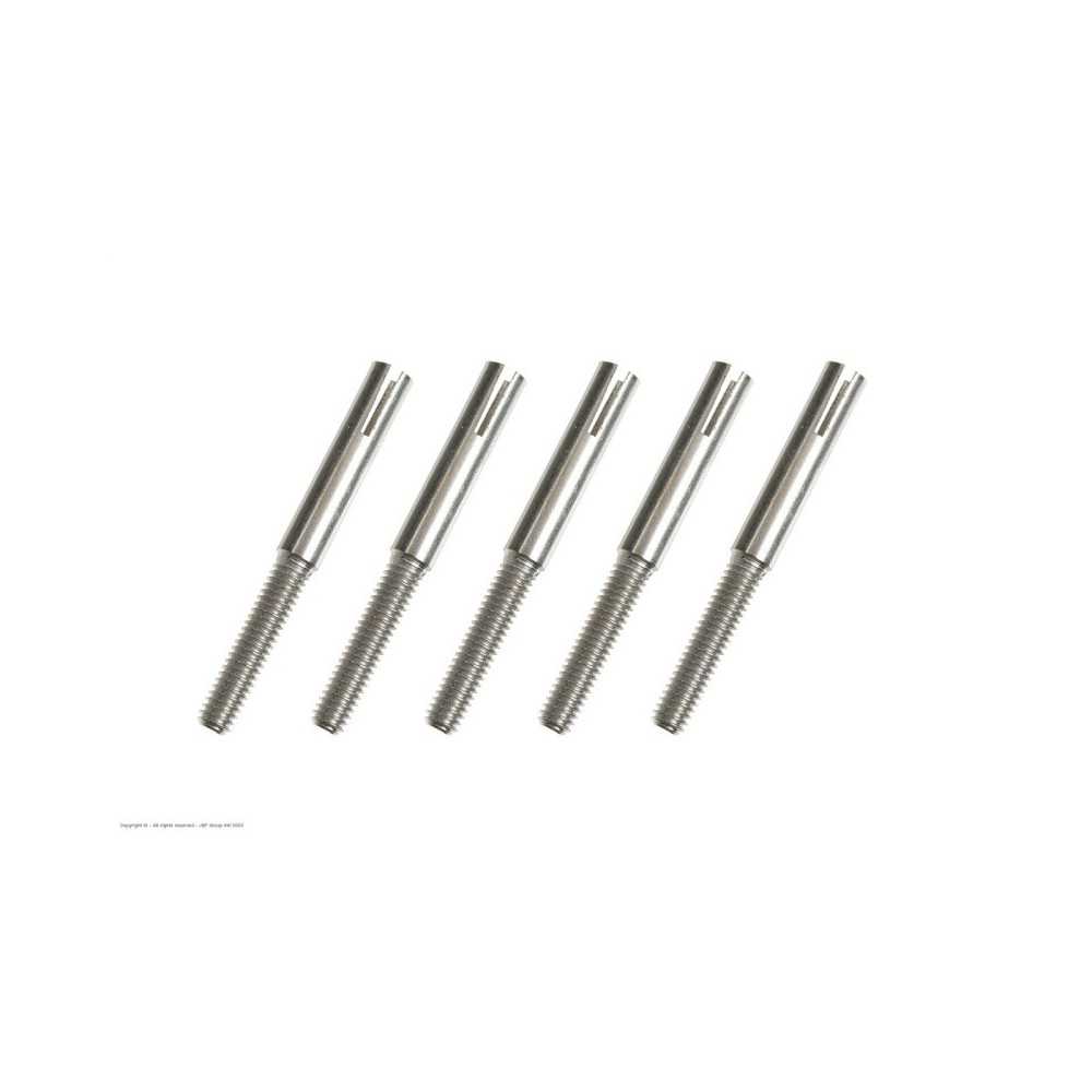 Revtec - Threaded Coupler - M2.5 - Outer - Wire Dia. 2.3mm - 5 pcs GF-2102-005 Revtec - Threaded Coupler - M2.5 - Outer - Wire Dia. 2.3mm - 5 pcs GF-2102-005