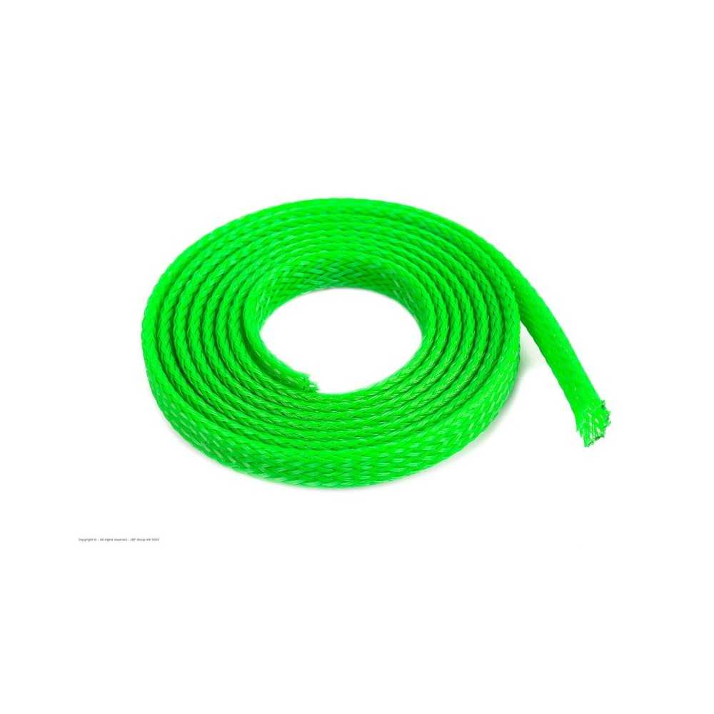 Revtec - Wire Protection Sleeve - Braided - 6mm - Neon Green - 1m GF-1476-014 Revtec - Wire Protection Sleeve - Braided - 6mm - Neon Green - 1m GF-1476-014