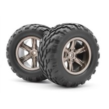 BLACKZON Assembled Wheel/Tire Dark Grey 540077