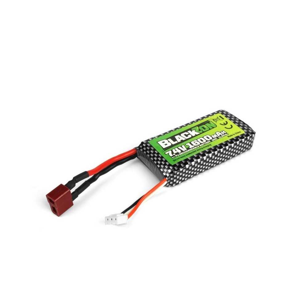 BLACKZON Battery Pack LiPo 7.4V, 1600mAh, w/T-Plug 540247 BLACKZON Battery Pack LiPo 7.4V, 1600mAh, w/T-Plug 540247