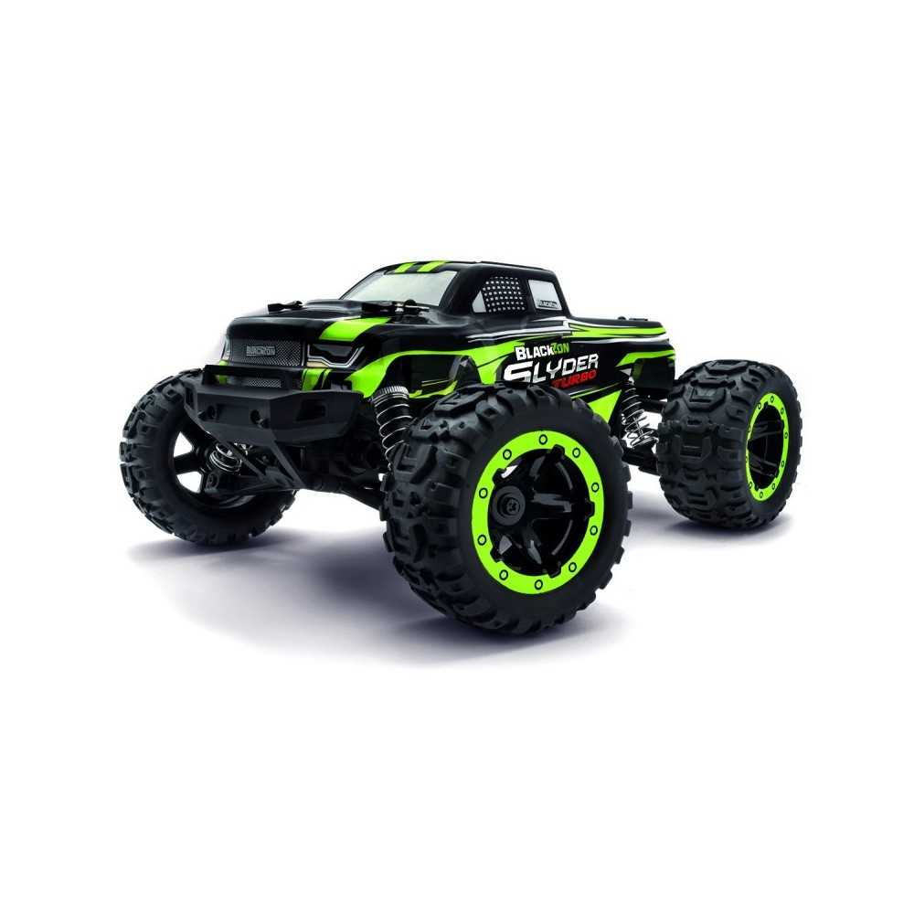 Blackzon Slyder MT Turbo 1/16 4WD Brushless 2S RTR Verde 540208 Blackzon Slyder MT Turbo 1/16 4WD Brushless 2S RTR Verde 540208