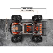 BLACKZON Spryte ST 1-20 4WD Electric Stadium Truck - Orange 540308
