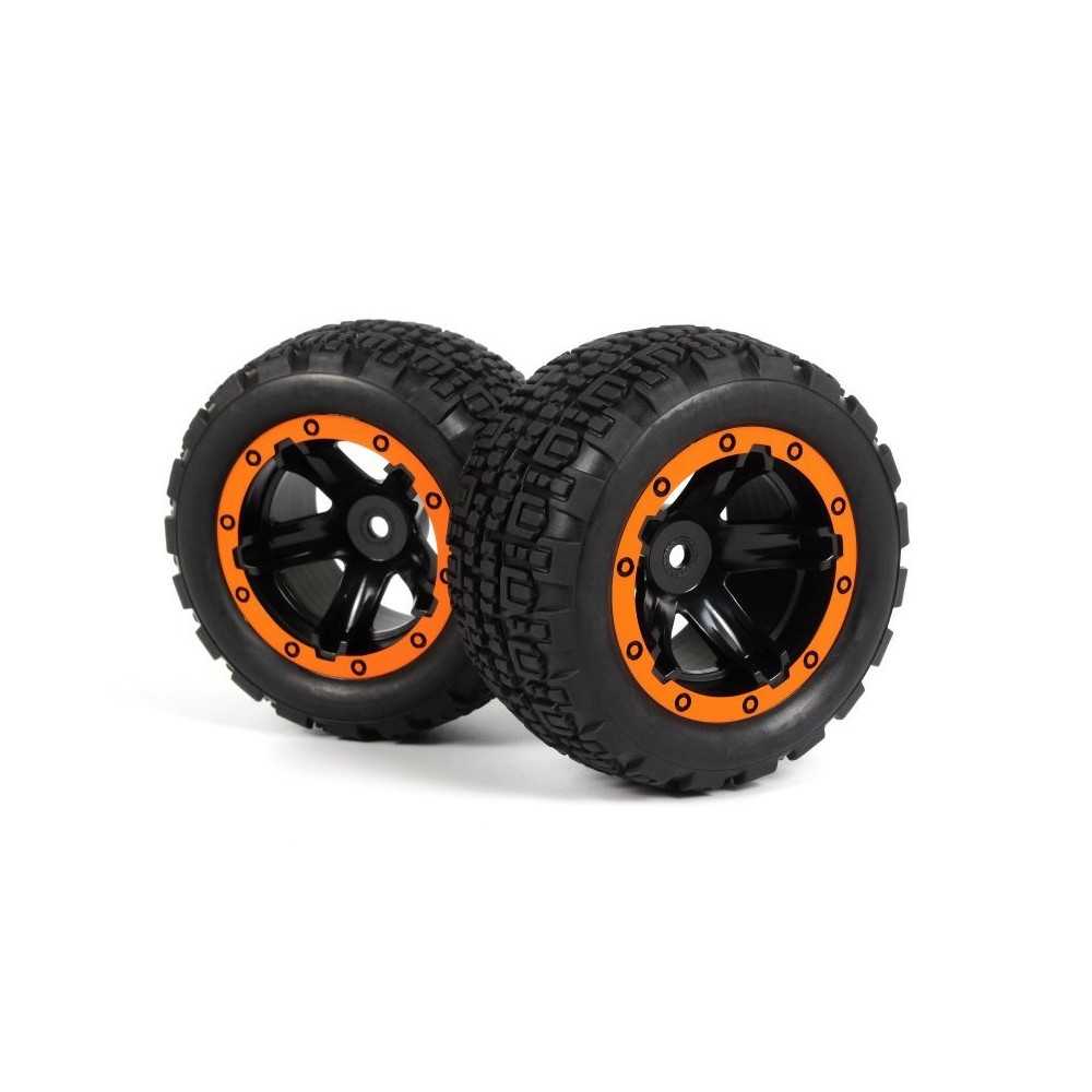 BLACKZON Slyder ST Wheels/Tires Assembled (Black/Orange) 540197 BLACKZON Slyder ST Wheels/Tires Assembled (Black/Orange) 540197