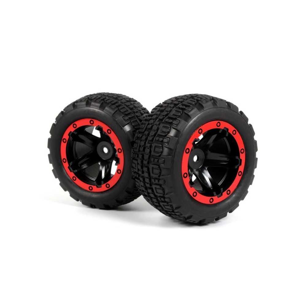 BLACKZON Slyder ST Wheels/Tires Assembled (Black/Red) 540196 BLACKZON Slyder ST Wheels/Tires Assembled (Black/Red) 540196