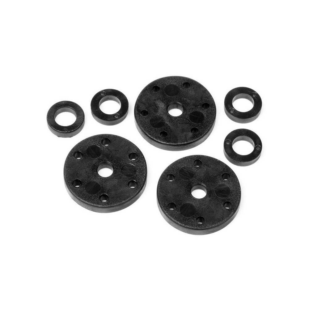 Hot Bodies 6 Holes Shock Piston Set (1.2,/1.3/1.4mm) 67353