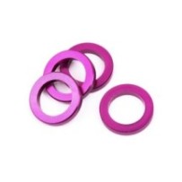 Hot Bodies ALUMINUM WASHER 4x6x1.0mm (4pcs/PURPLE) 68723