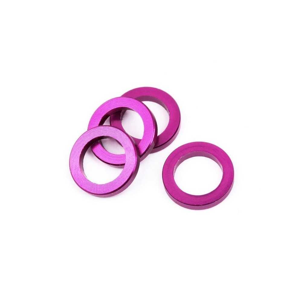 Hot Bodies ALUMINUM WASHER 4x6x1.0mm (4pcs/PURPLE) 68723 Hot Bodies ALUMINUM WASHER 4x6x1.0mm (4pcs/PURPLE) 68723
