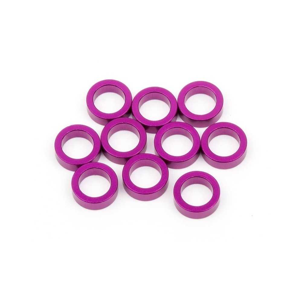 Hot Bodies ALUMINUM WASHER 4X6X2.0mm (PURPLE/10PCS) 68795 Hot Bodies ALUMINUM WASHER 4X6X2.0mm (PURPLE/10PCS) 68795