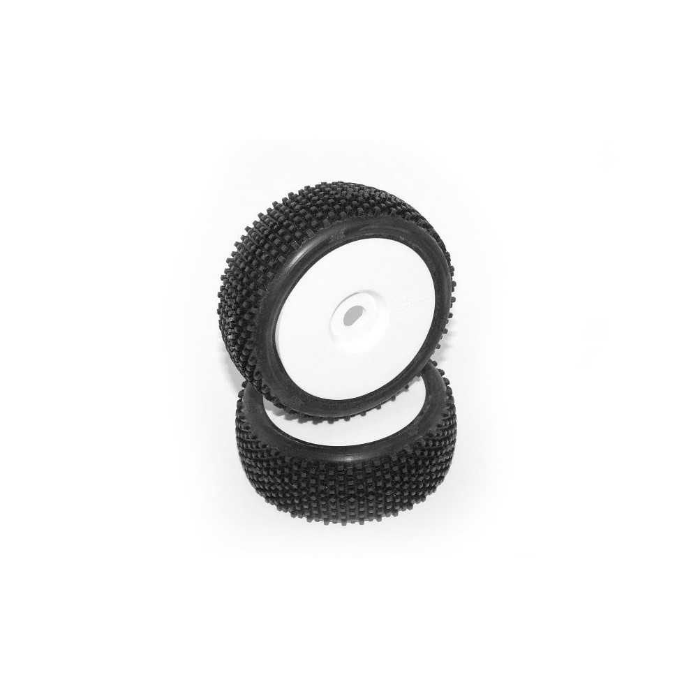 Hot Bodies HB BLOCK Mounted Tire (Pink/White Wheel/1/8 Buggy/2pcs) 67611 Hot Bodies HB BLOCK Mounted Tire (Pink/White Wheel/1/8 Buggy/2pcs) 67611