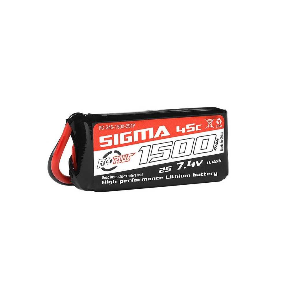 RC Plus - Li-Po Batterypack - Sigma 45C - 1500 mAh - 2S1P - 7.4V - XT-60 RC-G45-1500-2S1P