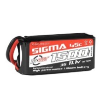RC Plus - Li-Po Batterypack - Sigma 45C - 1500 mAh - 3S1P - 11.1V - XT-60 RC-G45-1500-3S1P