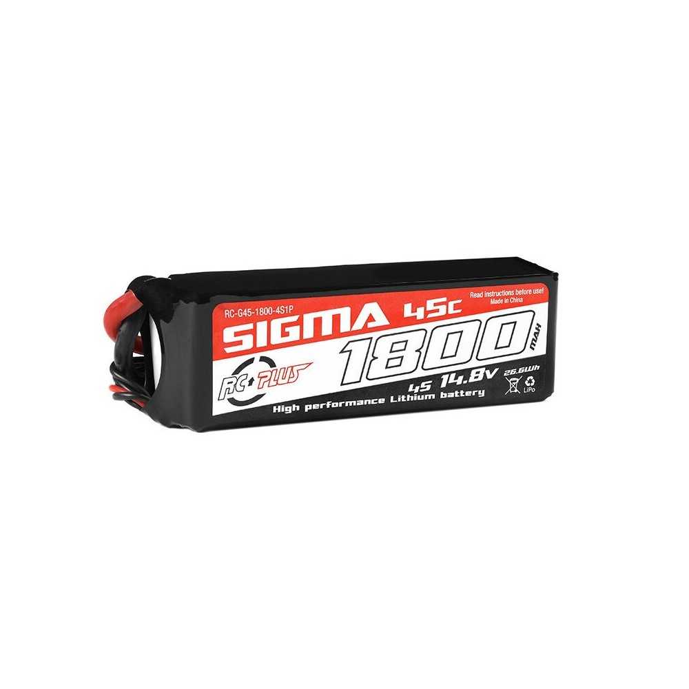 RC Plus - Li-Po Batterypack - Sigma 45C - 1800 mAh - 4S1P - 14.8V - XT-60 RC-G45-1800-4S1P