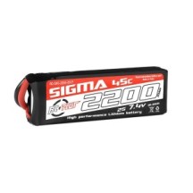 RC Plus - Li-Po Batterypack - Sigma 45C - 2200 mAh - 2S1P - 7.4V - XT-60 RC-G45-2200-2S1P
