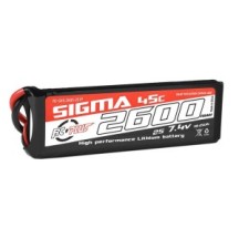 RC Plus - Li-Po Batterypack - Sigma 45C - 2600 mAh - 2S1P - 7.4V - XT-60 RC-G45-2600-2S1P