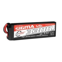 RC Plus - Li-Po Batterypack - Sigma 45C - 3300 mAh - 2S1P - 7.4V - XT-60 RC-G45-3300-2S1P