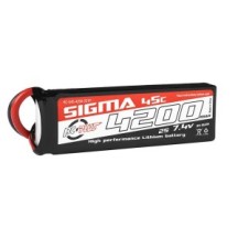 RC Plus - Li-Po Batterypack - Sigma 45C - 4200 mAh - 2S1P - 7.4V - XT-60 RC-G45-4200-2S1P