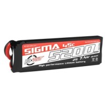 RC Plus - Li-Po Batterypack - Sigma 45C - 5200 mAh - 2S1P - 7.4V - XT-60 RC-G45-5200-2S1P
