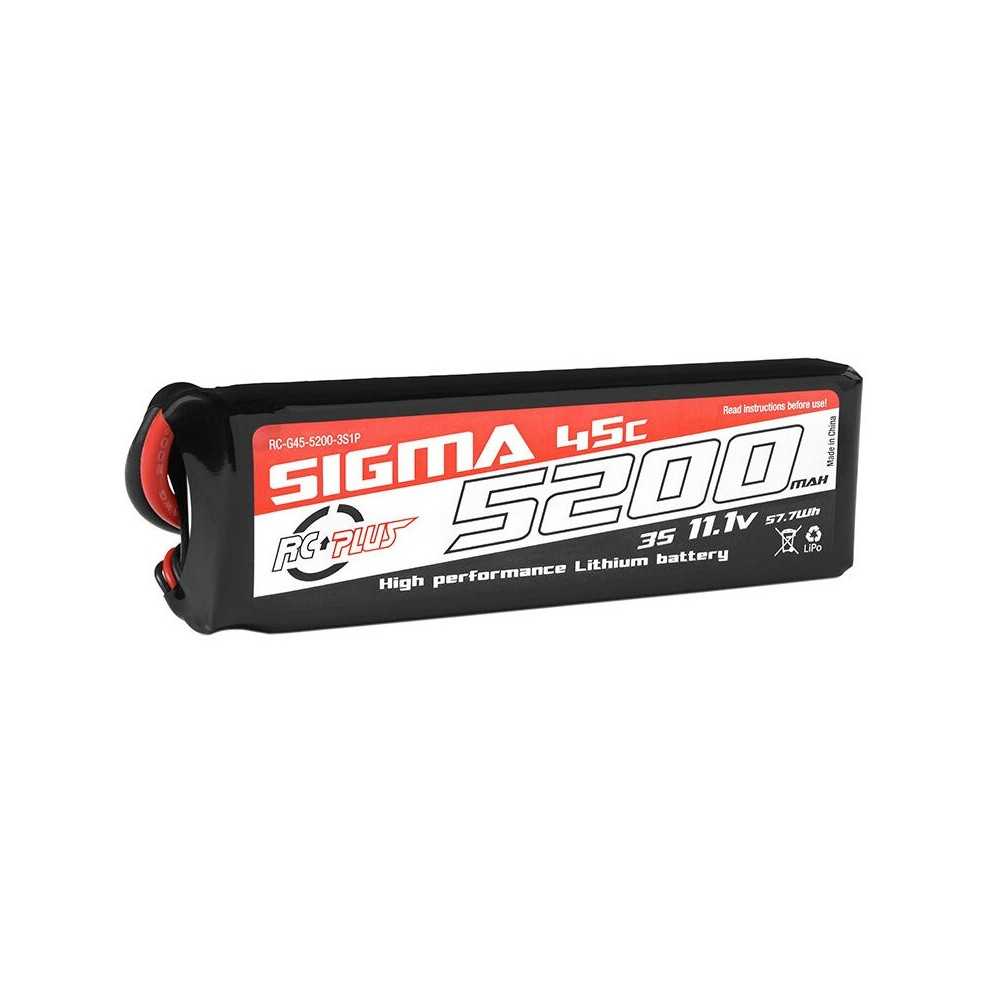 RC Plus - Li-Po Batterypack - Sigma 45C - 5200 mAh - 3S1P - 11.1V - XT-60 RC-G45-5200-3S1P