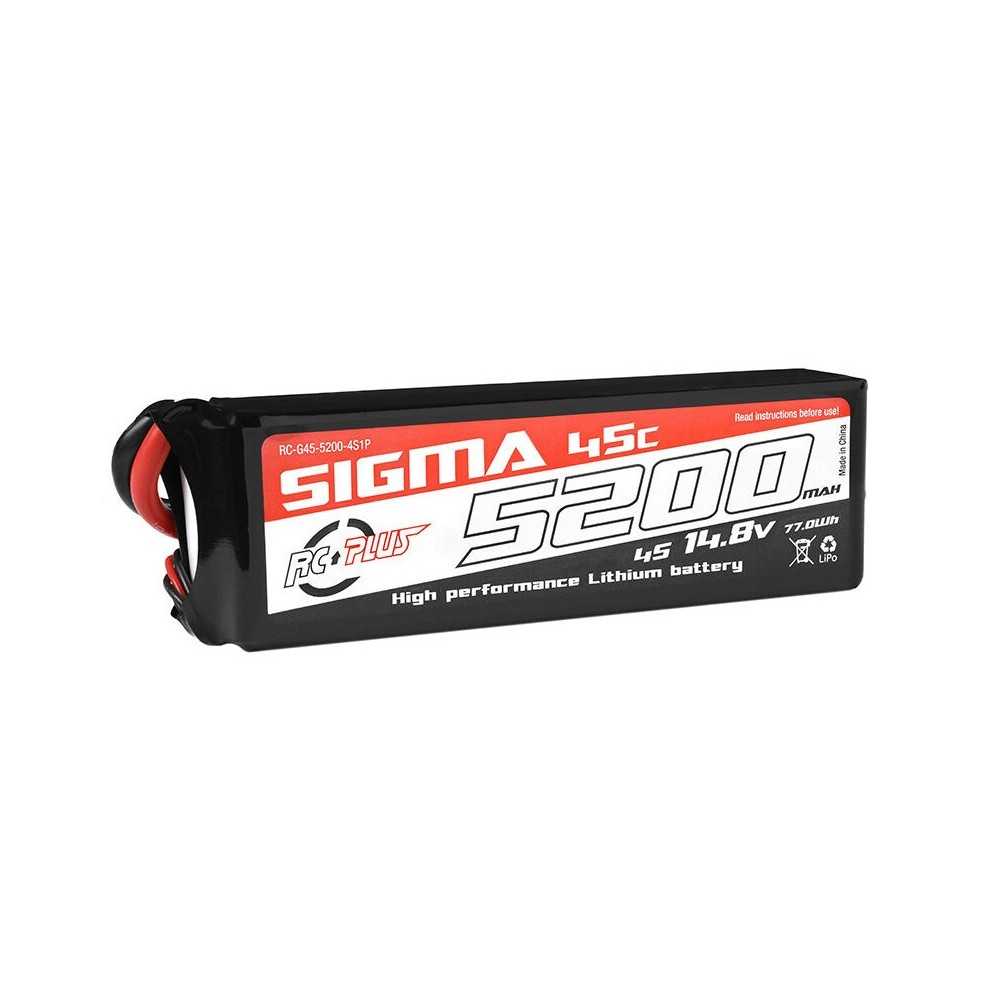 RC Plus - Li-Po Batterypack - Sigma 45C - 5200 mAh - 4S1P - 14.8V - XT-60 RC-G45-5200-4S1P RC Plus - Li-Po Batterypack - Sigma 45C - 5200 mAh - 4S1P - 14.8V - XT-60 RC-G45-5200-4S1P